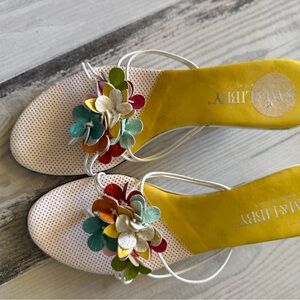 Sam & Libby, made in Italy size 7  Multicolor Floral Sandals